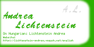 andrea lichtenstein business card